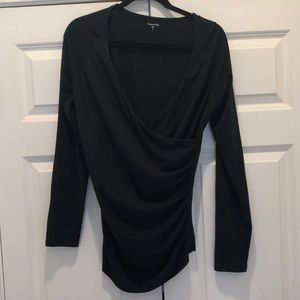 Garnet Hill Faux Wrap Jersey